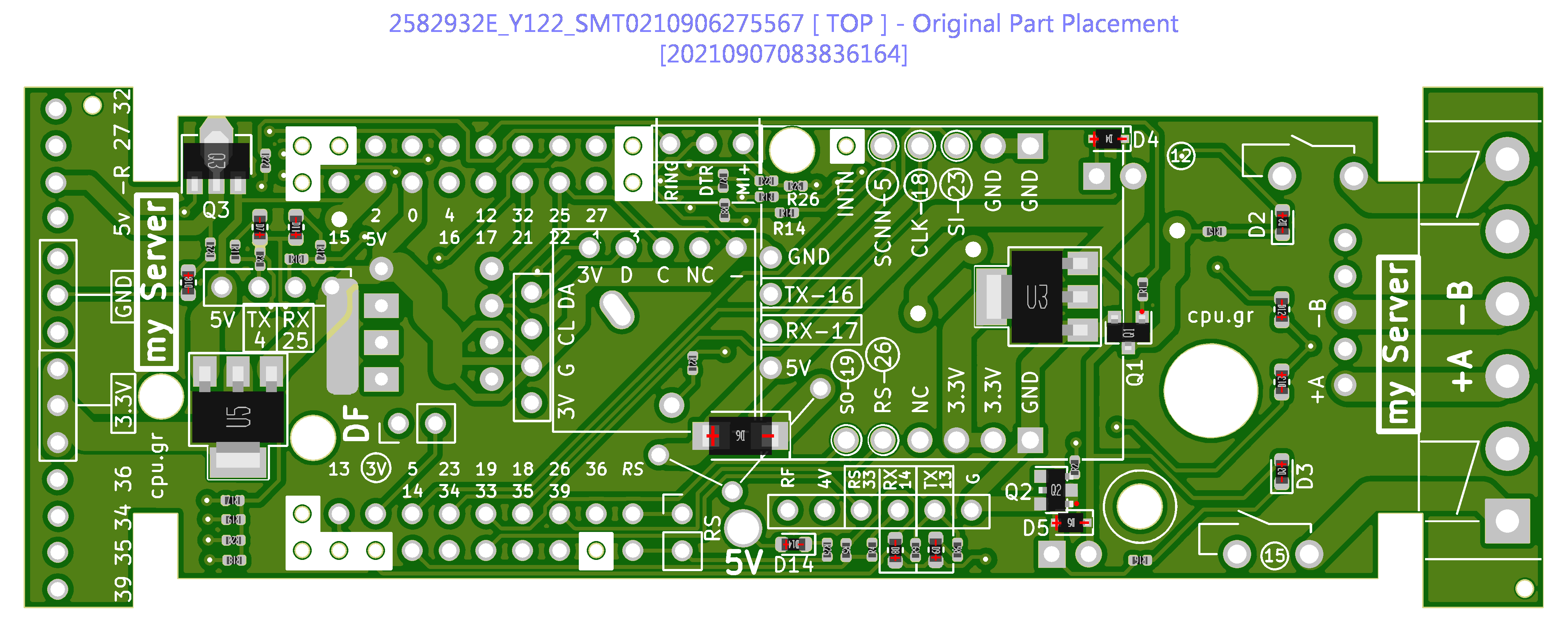 ESP32 motherboard PCB layout